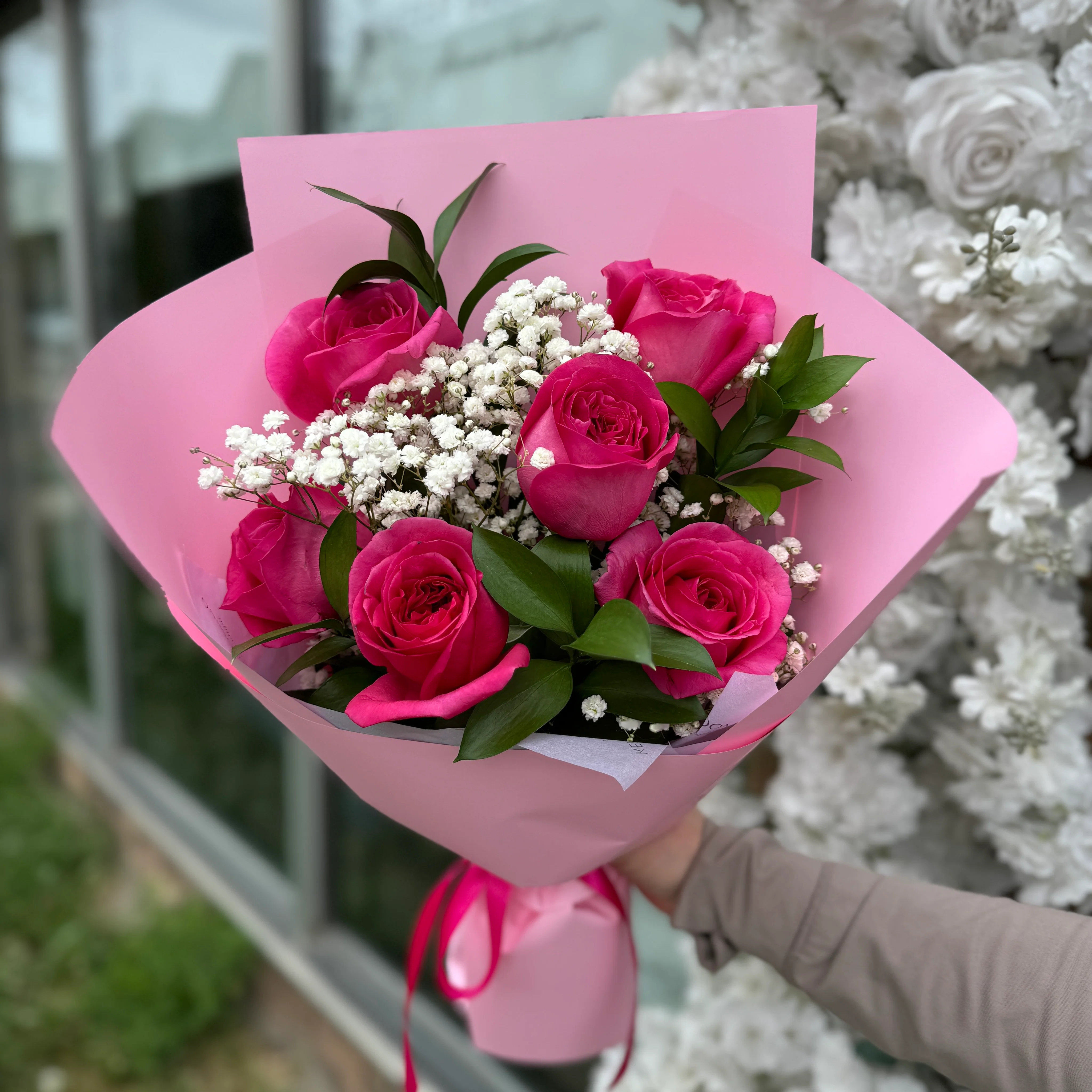 Pink Classic Rose Bouquet