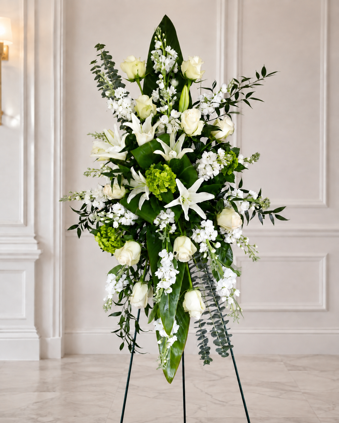 White Standing Spray Designer’s Choice