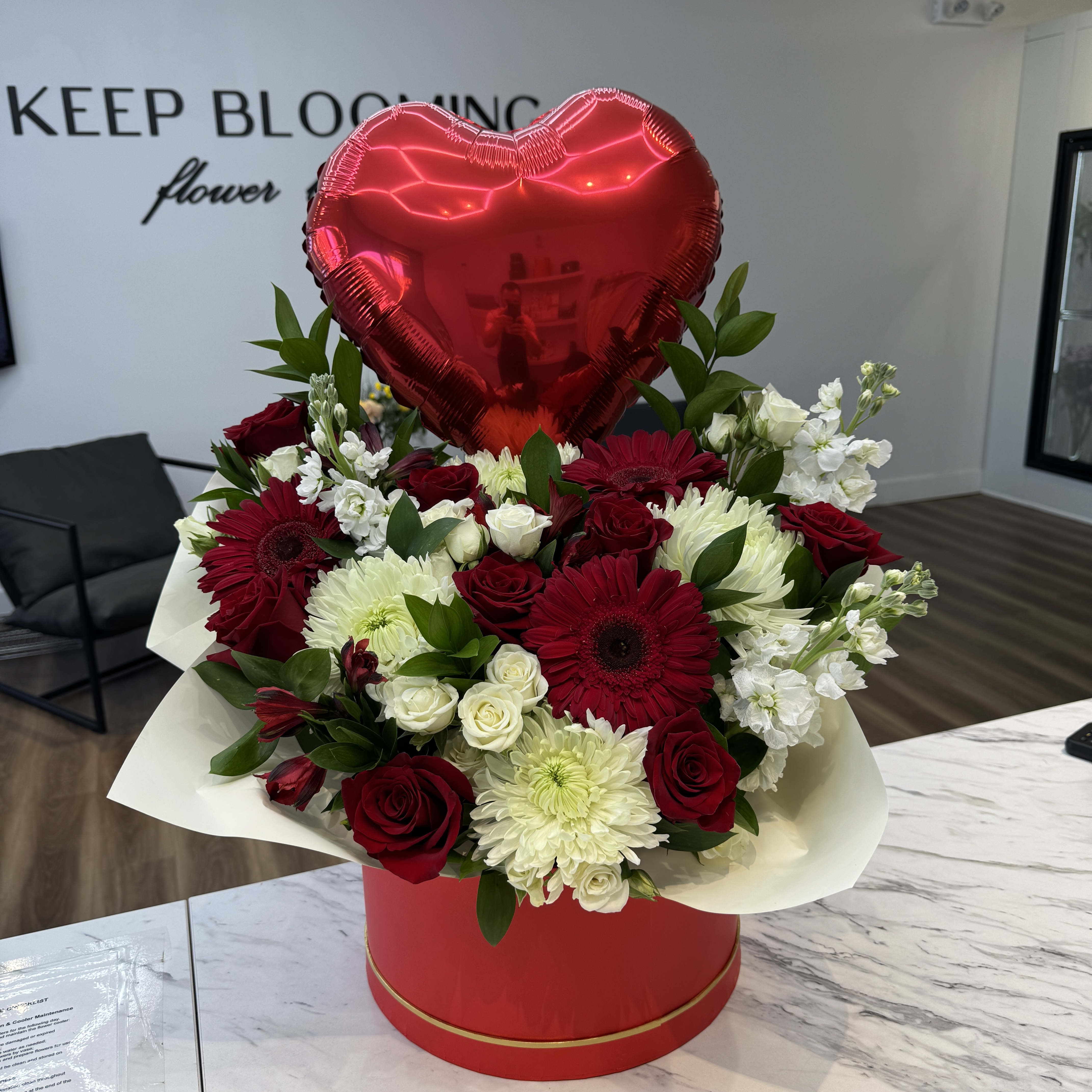 Crimson Heart Bloom Box